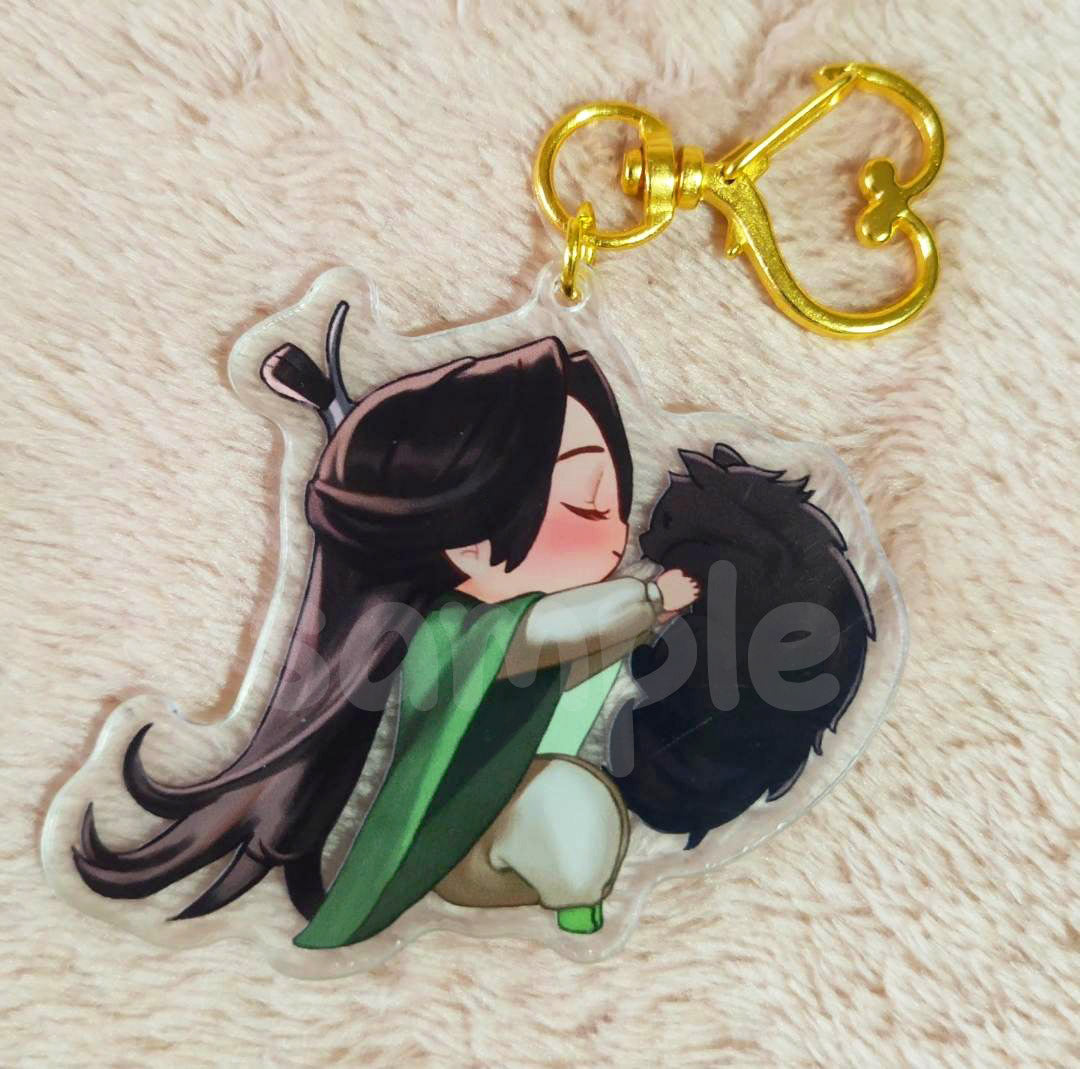 ¡Puff! Llavero acrílico Bingqiu