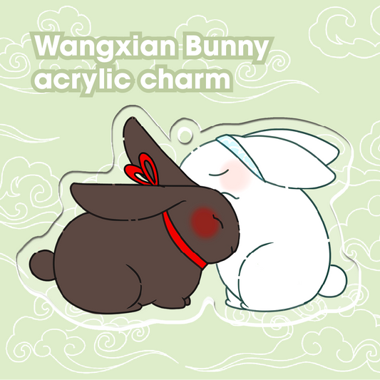 Wangxian bunny acrylic charm